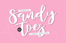 SANDY TOES Bouncy Script Font