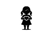 Cute Love Girl Silhouette Bundle, an Illustration by Designs_River (Thumbnail 29 of 53)