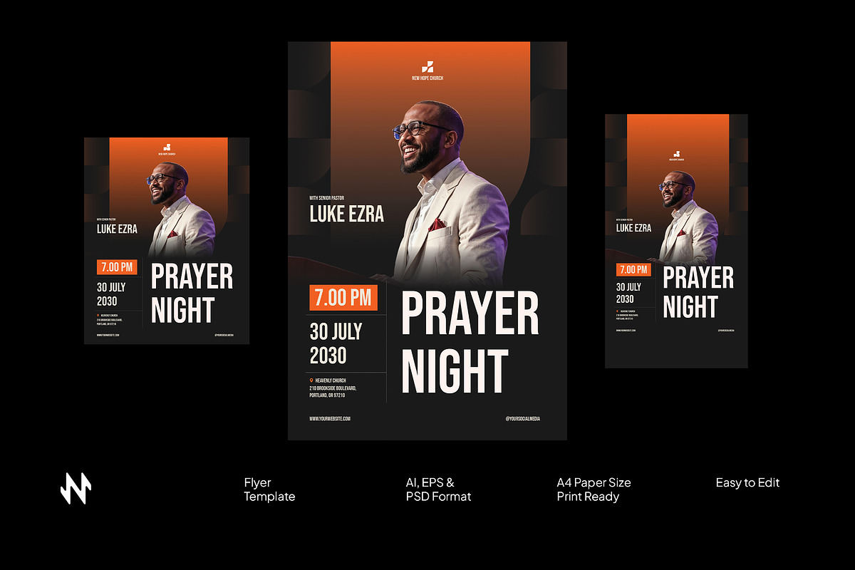 Elegant Church Flyer, a Flyer Template by Neermana (Photo 1 of 4)