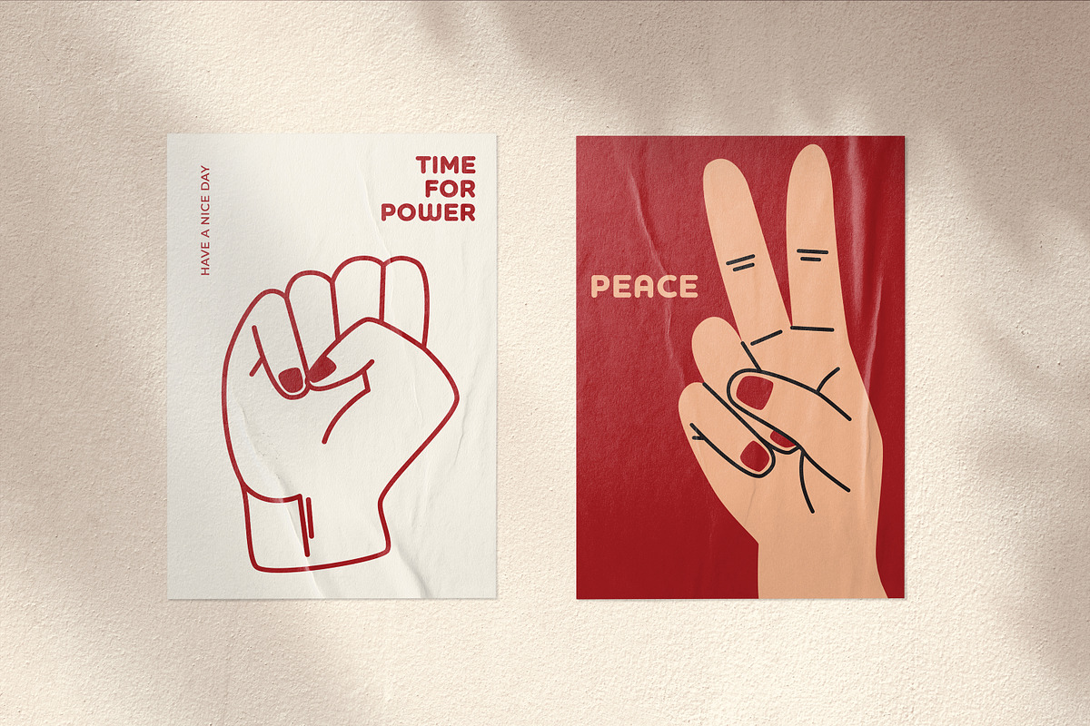 Hand gestures, an Outline Icon by Chaka_32 (Photo 2 of 5)