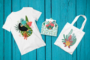 Tropical Clip Art & Patterns Set, an Illustration by 5August Art (Thumbnail 7 of 8)