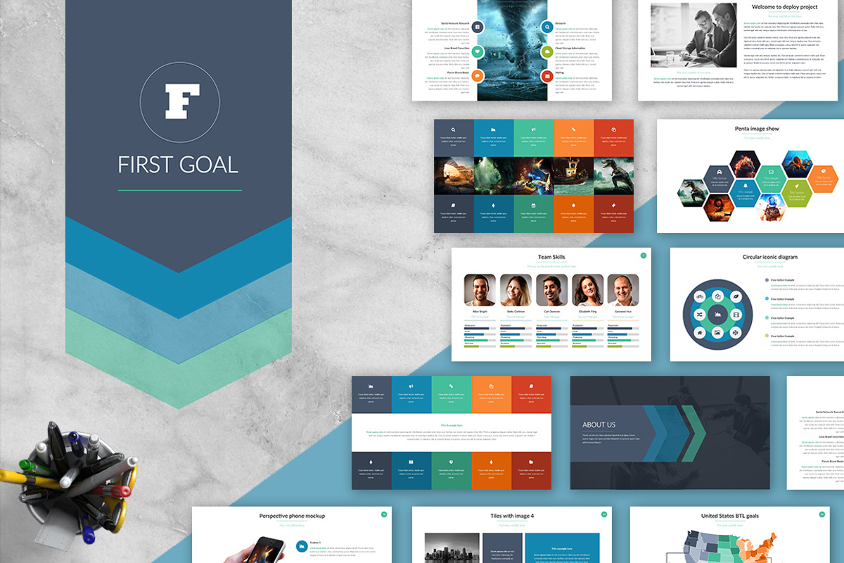 First Goal | Powerpoint Template, a Presentation Template by Zacomic Studios (Photo 1 of 4)