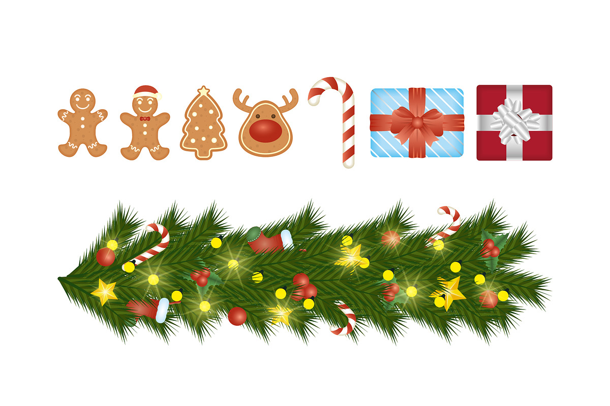 Christmas Elements Icon Set