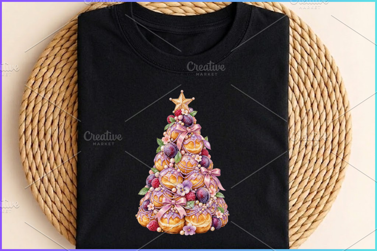 Christmas Bakery Watercolor Cliparts, a Food Illustration by Ink Gallery (Photo 10 of 13)