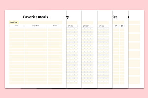 Kitchen Inventory Planner Canva