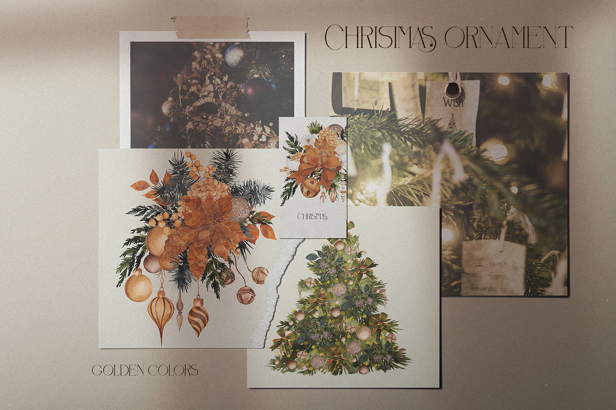 Watercolor Christmas ornaments, an Object Graphic by ma_i_vi (Photo 9 of 20)
