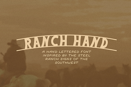 Ranch Hand Font, a Font by By Meg Burk