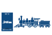 Vintage Train Vector Graphic, a Transportation Illustration by CarWrap design (Thumbnail 3 of 4)