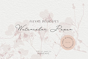 BUNDLE Floral watercolor paper, a Texture Illustration by Anna Sokol (Thumbnail 27 of 71)