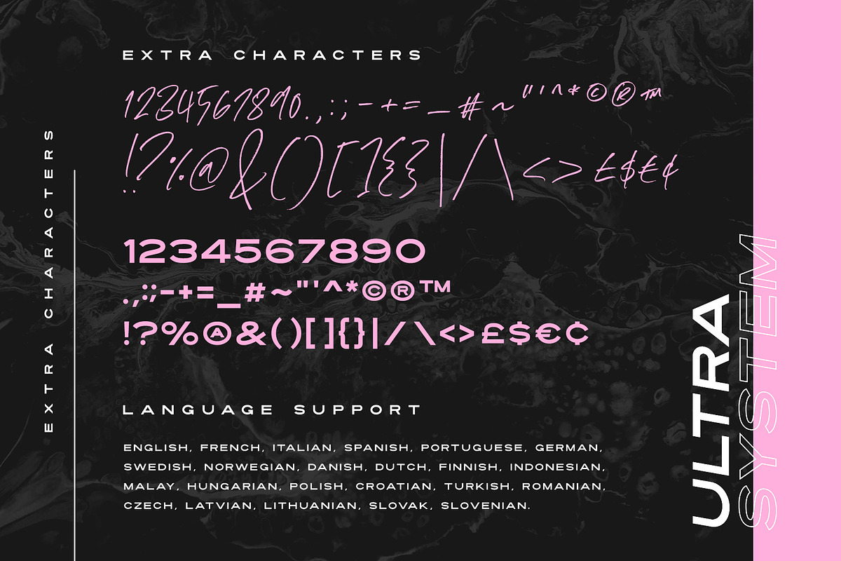 Ultra System Sans & Script, a Sans Serif Font by Sam Parrett (Photo 12 of 12)