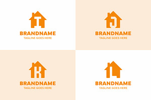 Letter I J K L Home Modern Logo Set, a Branding & Logo Template by Pray Art Design Studio