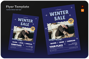 Fashion Winter Sale Flyer, a Flyer Template by Annora Studio