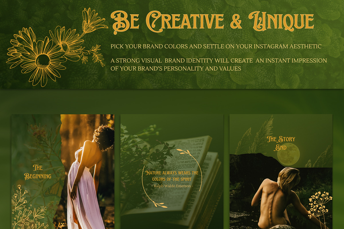 Spiritual, Herbal Instagram Posts, a Social Media Template by Under My Cozy Roof (Photo 4 of 9)