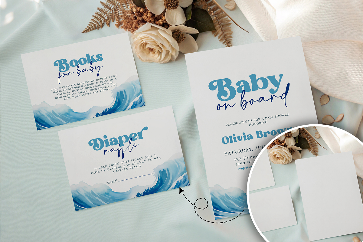 Wedding Invitation Suite Mockup Bund, a Product Mockup by TatiMockup (Photo 6 of 8)