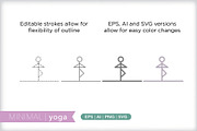 Minimal yoga icons, an Outline Icon by Picture Window (Thumbnail 5 of 5)
