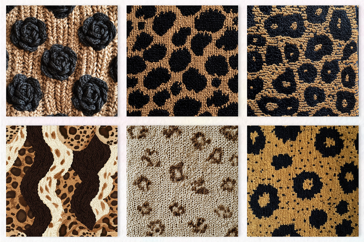 Leopard Knitted Seamless Pattern, a Pattern Graphic by CreationArt (Photo 4 of 7)