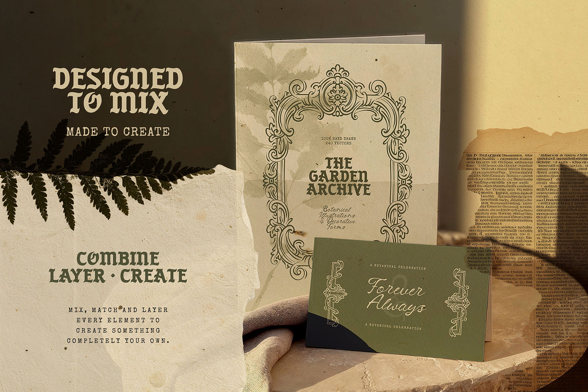 Dark Academia Frame & Ornament Kit, an Object Graphic by KetteCreate (Photo 12 of 21)
