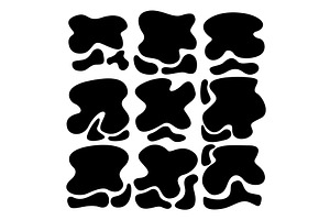 Water spill puddles silhouette, an Object Illustration by Things for designers