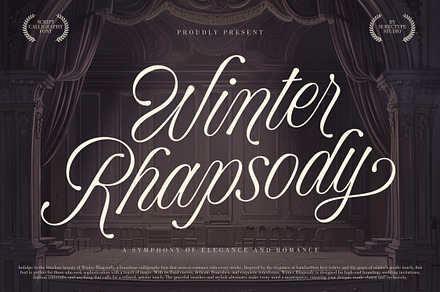 Winter Rhapsody - Calligraphy Font