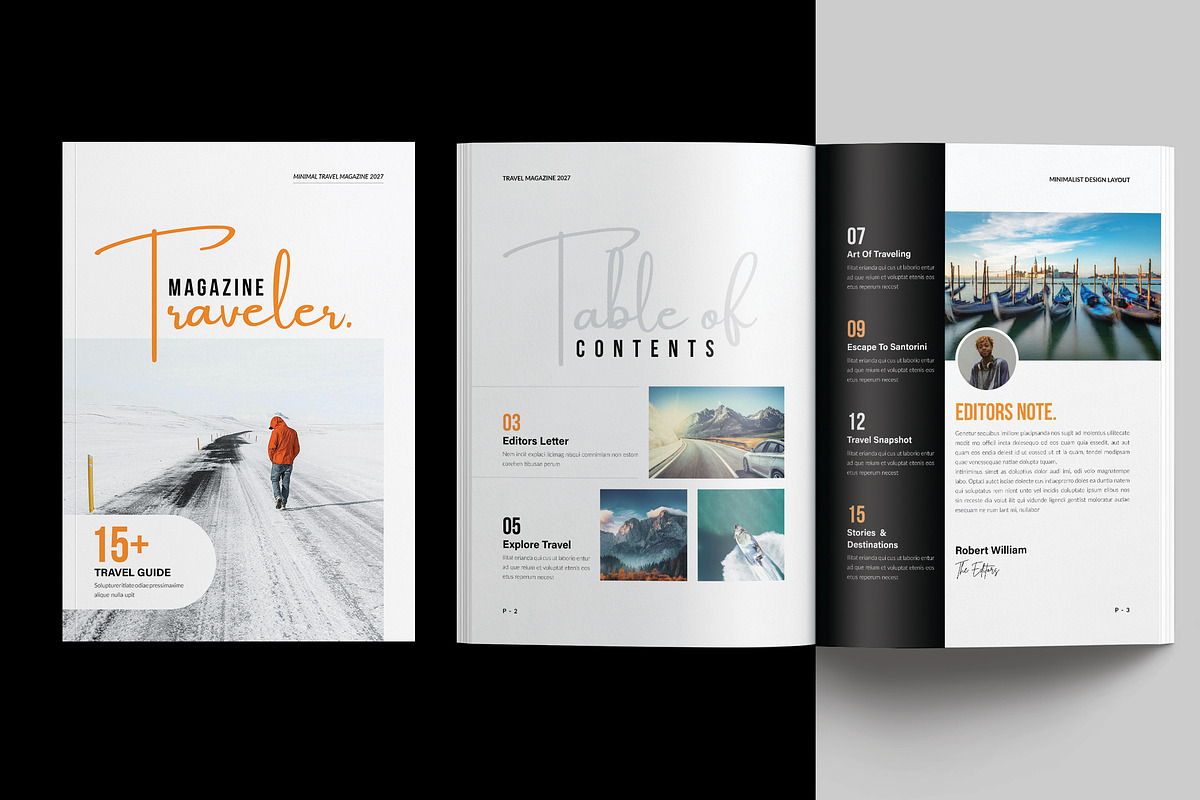 Travel Magazine Template, a Magazine Template by NorthPeak (Photo 4 of 14)