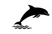 dolphin jumping silhouettes, an Illustration by Amazin_art (Thumbnail 3 of 31)