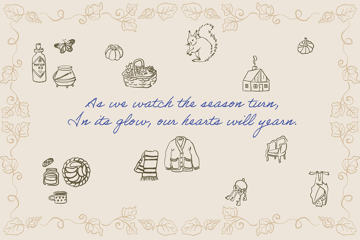 Autumn Hand Drawn Illustrations, an Illustration by Anastasiya Klempach (Photo 7 of 13)