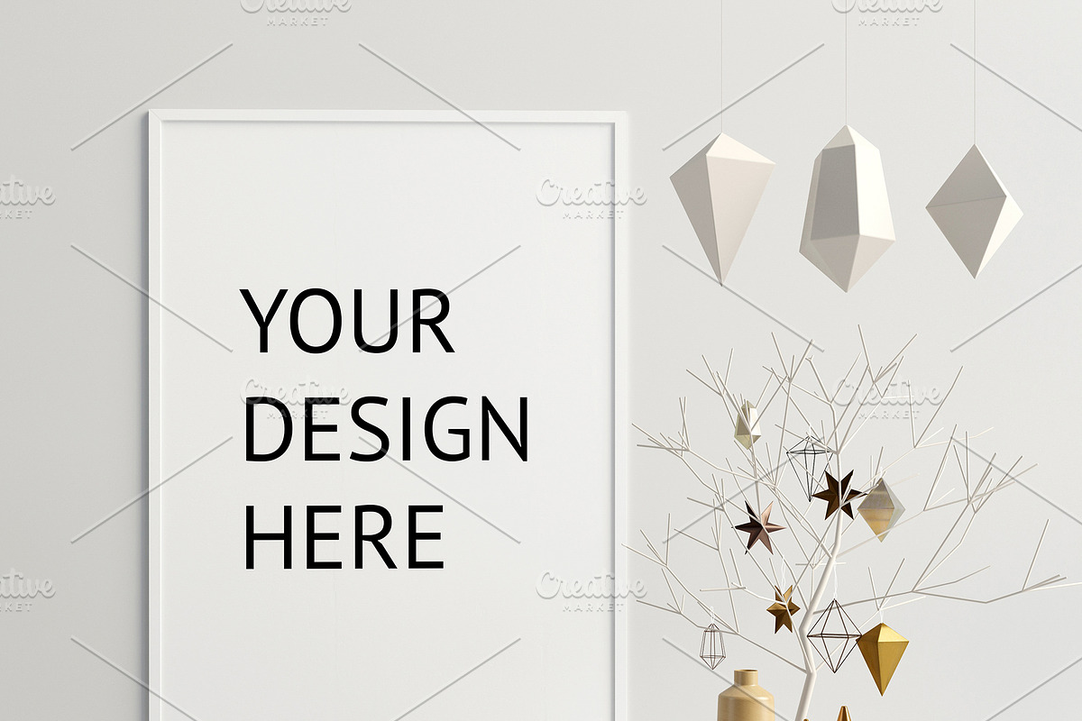 Modern Christmas interior., a Print Template by ChromiumHeart (Photo 15 of 21)