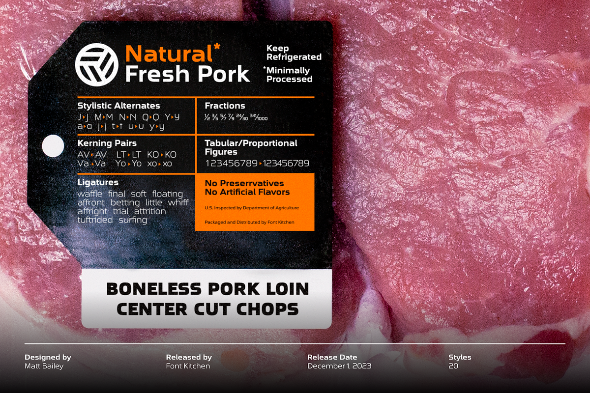 Pork Chop - Squared Sans Font Family, a Font by Font Kitchen (Photo 2 of 12)
