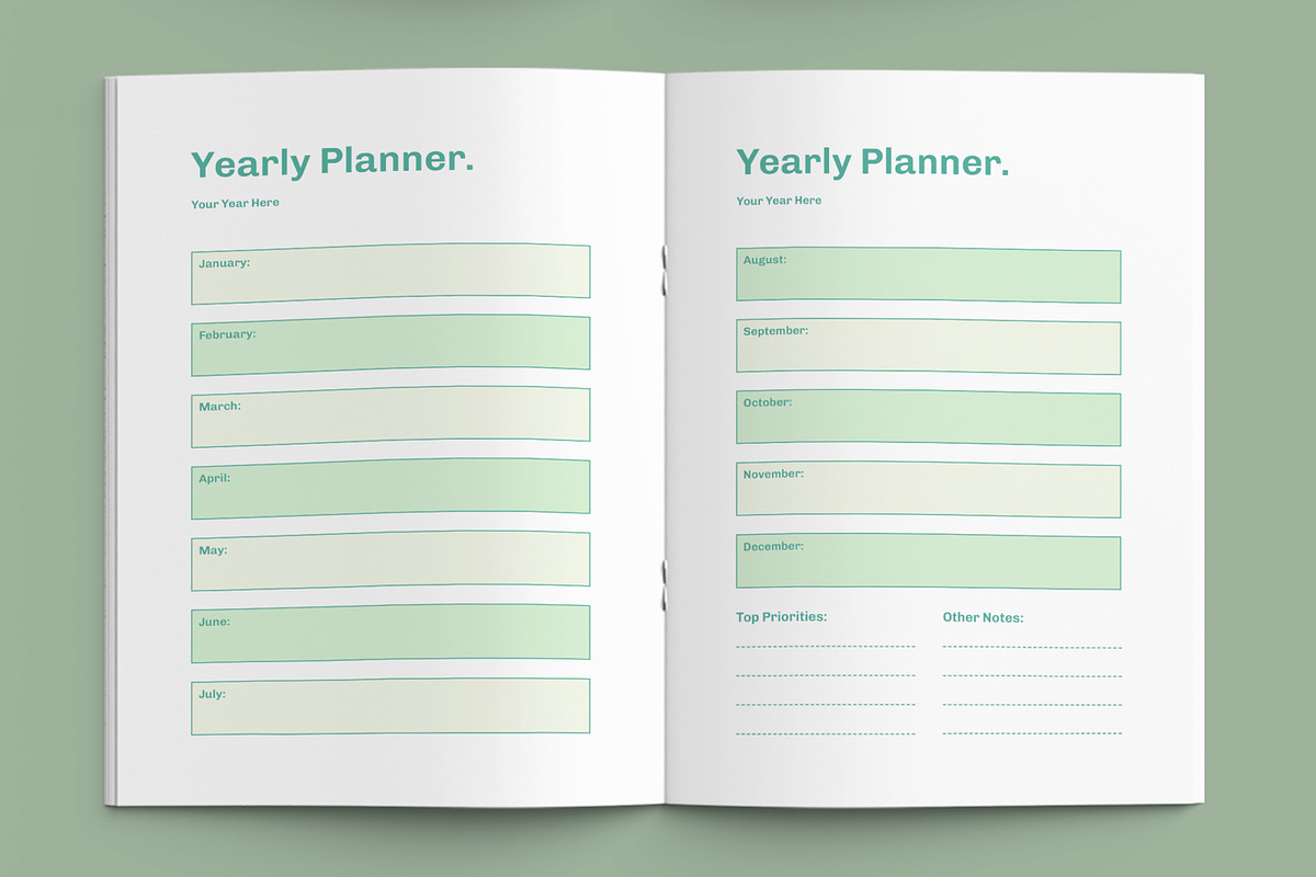 Productivity Daily Planner Template, a Stationery Template by ContestDesign (Photo 5 of 6)