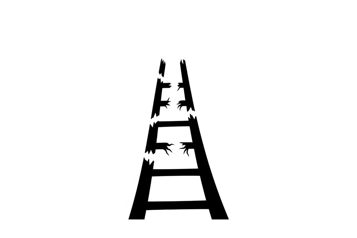 50 Broken Ladder Silhouette Bundle, an Illustration by Designs_River (Photo 8 of 51)
