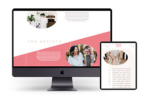 Website Template Cassidy Paige