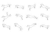 Free Jumping Horses, an Animal Illustration by Naurider (Thumbnail 3 of 4)