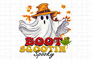 Boot Scootin, Halloween Png-Spooky