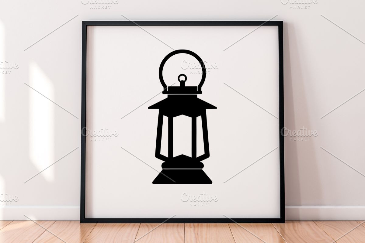 Lantern Silhouette SVG #2, a Decorative Illustration by newminddesign (Photo 5 of 5)