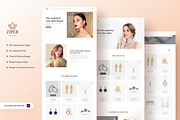 Ziper - Jewelry & Fashion E-Commerce, a Landing Page Template by Clow Studio (Thumbnail 1 of 4)
