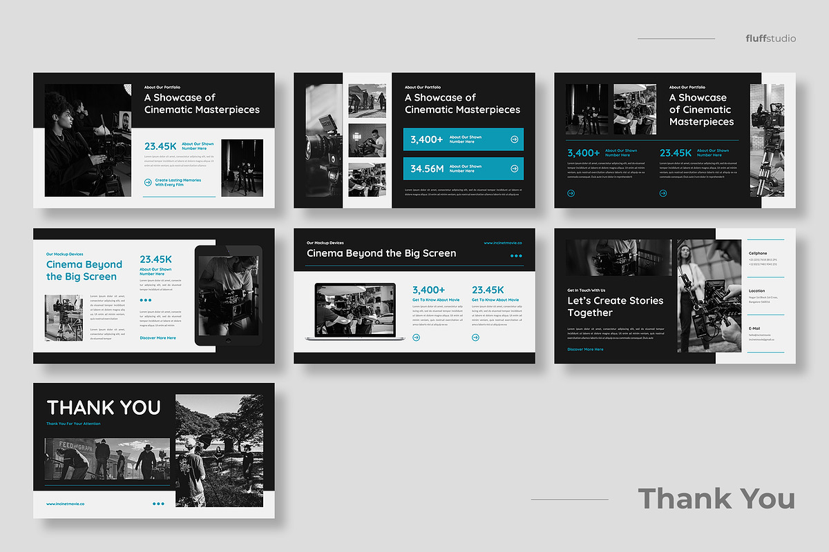 Video, Film & Movie Google Slides, a Presentation Template by fluffstudio (Photo 4 of 4)