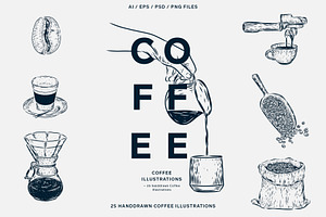 Coffee Illustration Set