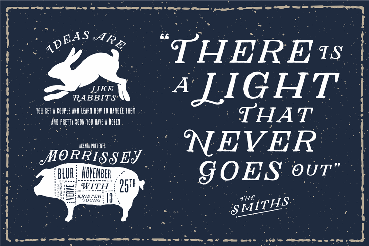 Herschel + Bonus, a Serif Font by Spencer & Sons Co. (Photo 3 of 5)