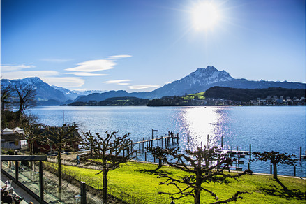 Fascinating view of Lucerne Lake in