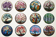 Spring Tree Stained Glass PNG, an Illustration by RobertsArt (Thumbnail 3 of 5)