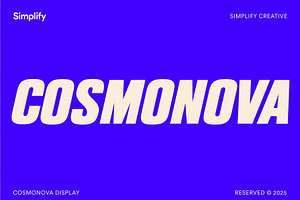Cosmonova - Bold Display Font