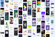 Mobile app design biggest UI KIT, an App Template by Lazyinterface UX UI Team (Thumbnail 2 of 2)