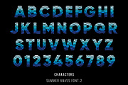 Summer Waves Font, a Symbol Font by Font Craft Studio (Thumbnail 6 of 8)