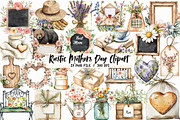 Rustic Mothers Day Clipart, an Illustration by Libby Wishes (Thumbnail 1 of 7)