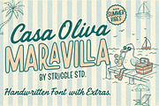Casa Oliva Maravilla | with Extras, a Handwritten Font by Struggle Studio (Thumbnail 1 of 10)