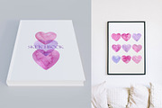 Watercolor Hearts Set Valentines Day, an Object Graphic by NataliArkushArt (Thumbnail 2 of 10)