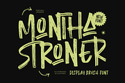 Montha Stroner Display Brush Font, a Script Font by Letterena Studios Script (Thumbnail 1 of 15)