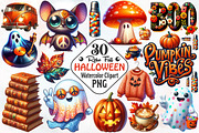 Retro Fall Halloween PNG Clipart PNG, an Illustration by RobertsArt (Thumbnail 1 of 7)
