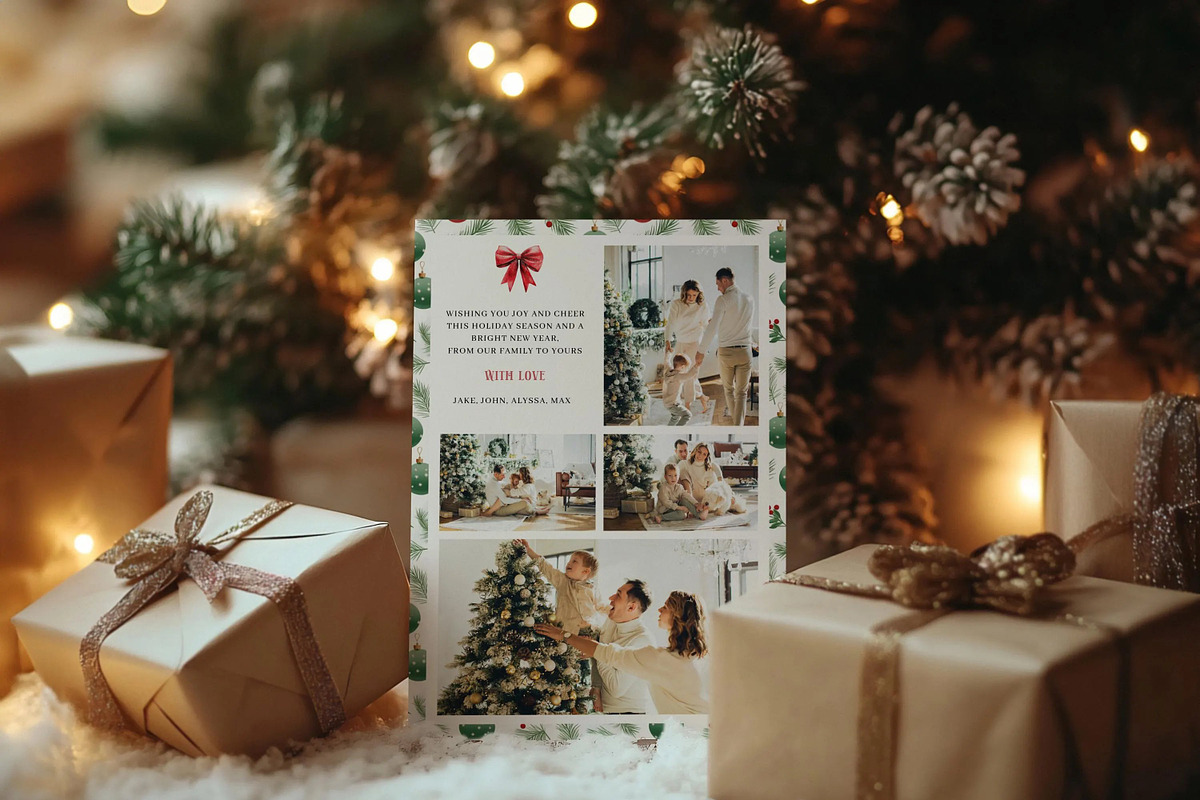Arch Christmas Card Template, a Card Template by LucaTheme (Photo 4 of 12)