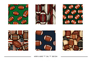 Football in Retro Art Style Patterns, a Pattern Graphic by karenfoleyphoto (Thumbnail 7 of 9)